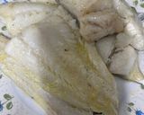 Foto del paso 3 de la receta: 636. Bacalao al pil pil con gambones (principal pescado)