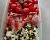 Foto del paso 7 de la receta: Ensalada de lenteja, jamón y tomate