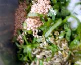 A picture of step 1 of Palak methi muthiya.