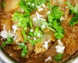 A picture of step 5 of Brinjal Potato Masala curry.