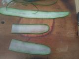 Rollitos de pepino con atún queso crema