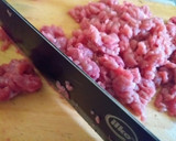 Foto del paso 1 de la receta: Sorrentinos de kale rellenos con carne (posta rosada)