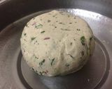 A picture of step 3 of Pudina Jowar Rotis.