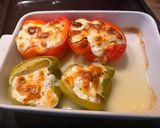 Mozzarellás-cottage cheese-s töltött kápia paprika recept fázis 4 fotója