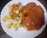 Foto del paso 8 de la receta: Ossobuco en olla express con papas fritas al ajillo