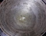 A picture of step 1 of Water chestnut katli.