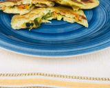 A picture of step 5 of Vegetable stuffed flat bread🍽.