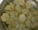 A picture of step 1 of Mashed Potatoes served with Sossi soya Chunks.
