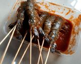 Foto langkah ke 3 dari resep Sate Udang Bakar Madu.
