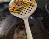 A picture of step 4 of Bhindi Fry /Kurkuri bhindi.