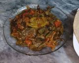 A picture of step 1 of Masala Okra(Bhandi).