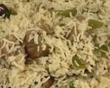 A picture of step 8 of Green Masala Pulao.