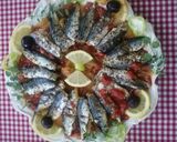 A picture of step 2 of Mediterranean Sardines Saganaki!!!.