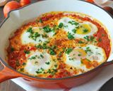 Pas rețetă Shakshuka (mic-dejun) 4 fotografie