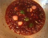 A picture of step 8 of Dry Soya Chilli.