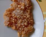 Rántott corn flakes csirkemell, rántott gomba kapros juhtúróval töltve recept fázis 2 fotója
