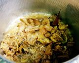 A picture of step 4 of Mumbai style mutton pulao.
