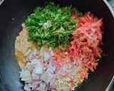 A picture of step 3 of Gajar urad vada.