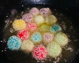 Foto langkah ke 8 dari resep Onde-onde pelangi mini.