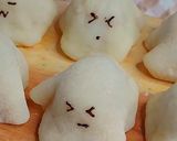 Foto langkah ke 8 dari resep Cute Ghost Mochi dengan Homemade Pasta Kacang Merah.