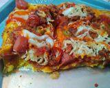 Foto langkah ke 8 dari resep Pizza Labu Kuning Topping Worcis (wortel buncis).