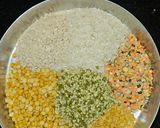 A picture of step 1 of Healthy mix dal stuffed chilla.