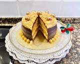 Foto del paso 14 de la receta: Tarta con crema pastelera de turrón
