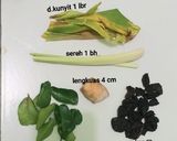 Foto langkah ke 1 dari resep Gulai Udang.