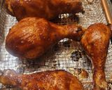 A picture of step 3 of BBQ Chicken Drumsticks air fryer.