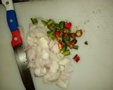 A picture of step 1 of Chicken Aloo kofta🍗👌.