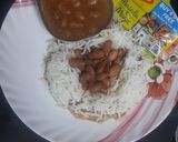 A picture of step 5 of Rajma rice.