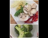 Foto langkah ke 2 dari resep Daging cah jamur dan brokoli.