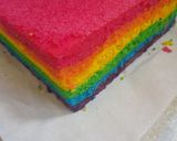 Foto langkah ke 3 dari resep Bolu gulung rainbow.