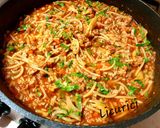 Pas rețetă Conopida alla bolognese cu pasta mixta 5 fotografie