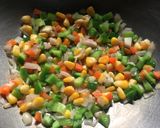 A picture of step 3 of Peri Peri white sauce Pasta.
