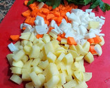 Foto del paso 5 de la receta: Sopa crema de verduras y hortalizas al curry amarillo hindú