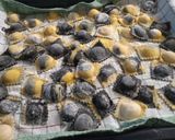 A picture of step 4 of Spotted Ravioli Filled with Salmon Cream and Shrimp Sauce.