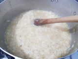 Arroz con remolacha, tipo risotto