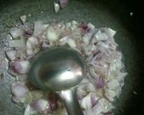 A picture of step 3 of Boondi ki sabzi.