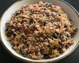 A picture of step 5 of Cuban Inspired Black Bean Rice.