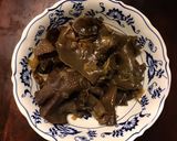 A picture of step 7 of California Farm Beef Tongue Flambee.