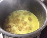 A picture of step 2 of Yellow mutter rice.
