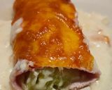 Une image de l'étape 5 de Poireaux au jambon gratinés au cheddar.