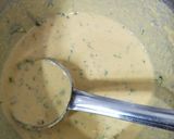 A picture of step 1 of Stuffed besan chilla.