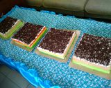 Foto langkah ke 8 dari resep Rainbow cake irit telur.