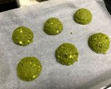 Hình bước làm 2 của món Matcha cookies - Bánh quy trà xanh choco chip