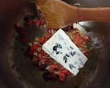 Foto del paso 4 de la receta Pollo en salsa de queso y tropezones de verduras