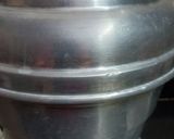 A picture of step 2 of Kothimbir Vadi (Cilantro Snack).