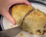 A picture of step 13 of Beef wellington with handmade puff pastry.