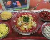 A picture of step 6 of Sev khamani....(Amiri khaman)Gujrat special.
